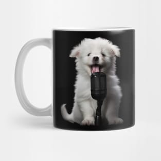 White cloud Puppy Singing Mug